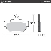 Moto-Master Maico Ceramic Rear Brake Pads
