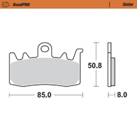 Moto-Master Harley Davidson Sintered Right Front Brake Pads