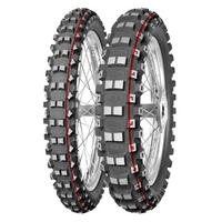 TERRA FORCE MX MED-HARD | 110/90-19 62M MOTOCROSS RED & GREEN STRIPE