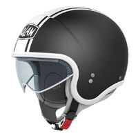 Nolan N-21 N-Com Caribe Helmet - Flat Black/White