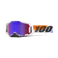 100% 'Armega' MX Goggles - United (HiPER® Red/Blue Lens)
