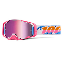 100% 'Armega' MX Goggles - Lefreak (HiPER® Pink Lens)