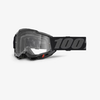 100% 'Accuri 2' Youth MX Goggles - Black (Clear Lens)