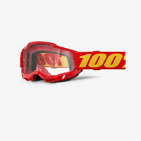 100% 'Accuri 2' Youth MX Goggles - Red (Clear Lens)