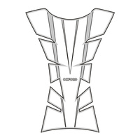 Oxford Sheer Arrow Tank Pad - Silver