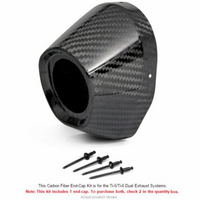 T5/T6 3.5 CARBON END CAP | 3.5 outer (twin systemS 1.25 hole)