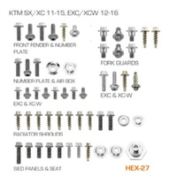 RHK KTM Plastic Fastener Kits