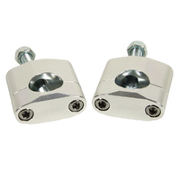 RHK Universal 1 1/8 Rubber M10 Bolt 35mm Silver (RHKBMS-09) Handlebar Mount