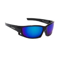 Ugly Fish ROCKET RS404 STANDARD SHINY BLACK FRAME BLUE REVO LENS