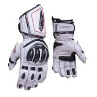 RST Tractech Evo R CE Leather Gloves White