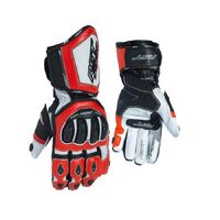 RST Tractech Evo R CE Leather Gloves Fluro Red
