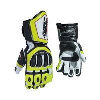 RST Tractech Evo R CE Leather Gloves Fluro Yellow