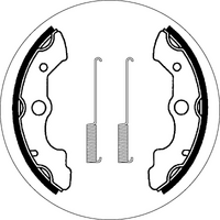 SBS 2045 BRAKE SHOES | WITH SPRINGS