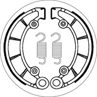 SBS 2072 BRAKE SHOES | WITH SPRINGS