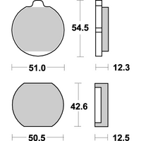 SBS 510HF FRONT/REAR PADS | CERAMIC STREET