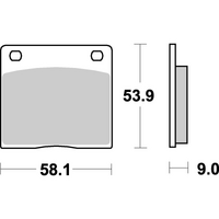 SBS 512HF FRONT/REAR PADS | CERAMIC STREET