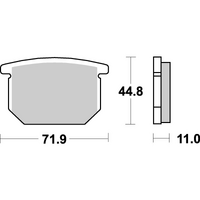 SBS 534HF FRONT/REAR PADS | CERAMIC STREET