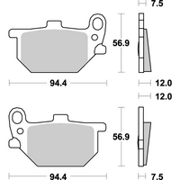 SBS 545HF FRONT/REAR PADS | CERAMIC STREET