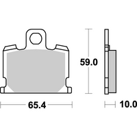 SBS 547HF FRONT/REAR PADS | CERAMIC STREET