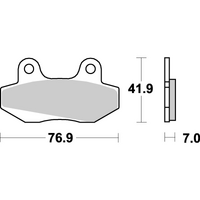 SBS 551HF FRONT/REAR PADS | CERAMIC STREET