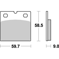 SBS 554HF FRONT/REAR PADS | CERAMIC STREET