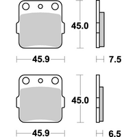 SBS 562SI FRONT/REAR PADS | SINTER OFF ROAD