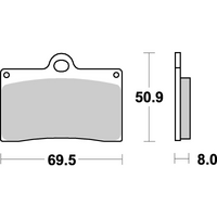 SBS 566DC FRONT PADS | DUAL CARBON RACE (RACE USE ONLY)