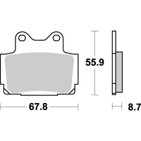 SBS 570LS REAR PADS | SINTER STREET