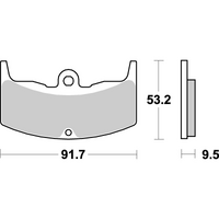 SBS 571LF REAR PADS | CERAMIC STREET