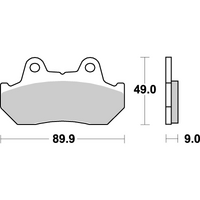 SBS 572HF FRONT/REAR PADS | CERAMIC STREET