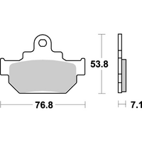 SBS 581HF FRONT/REAR PADS | CERAMIC STREET