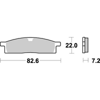 SBS 589SI FRONT/REAR PADS | SINTER OFF ROAD