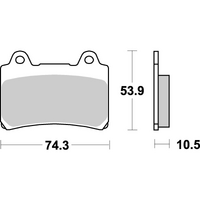 SBS 590LS REAR PADS | SINTER STREET