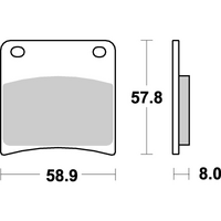 SBS 620HS FRONT PADS | SINTER STREET