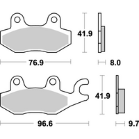SBS 633LS REAR PADS | SINTER STREET