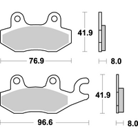 SBS 638SI FRONT/REAR PADS | SINTER OFF ROAD