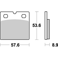 SBS 640HS FRONT PADS | SINTER STREET