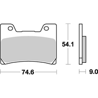 SBS 645HS FRONT PADS | SINTER STREET