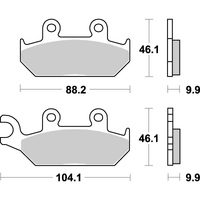 SBS 650HF FRONT PADS | CERAMIC