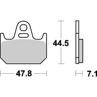 SBS 659RQ REAR PADS | CARBON TECH RACE