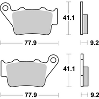 SBS 675SI FRONT/REAR PADS | SINTER OFF ROAD
