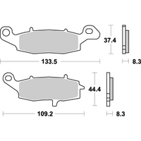 SBS 705SP FRONT PADS | EVO SINTER STREET