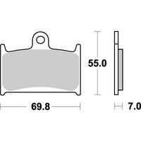 SBS 714HS FRONT PADS | SINTER STREET