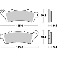 SBS 722LS REAR PADS | SINTER STREET