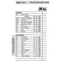 SBS 734DC FRONT PADS | DUAL CARBON RACE (RACE USE ONLY)