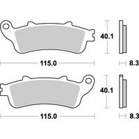 SBS 736LS REAR PADS | SINTER STREET