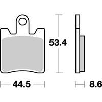 SBS 740SP FRONT PADS | EVO SINTER STREET