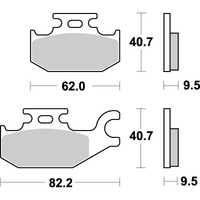 SBS 754SI FRONT/REAR PADS | SINTER OFF ROAD