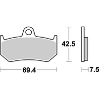 SBS 763LS REAR PADS | SINTER STREET