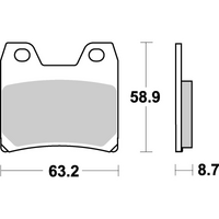 SBS 770LS REAR PADS | SINTER STREET